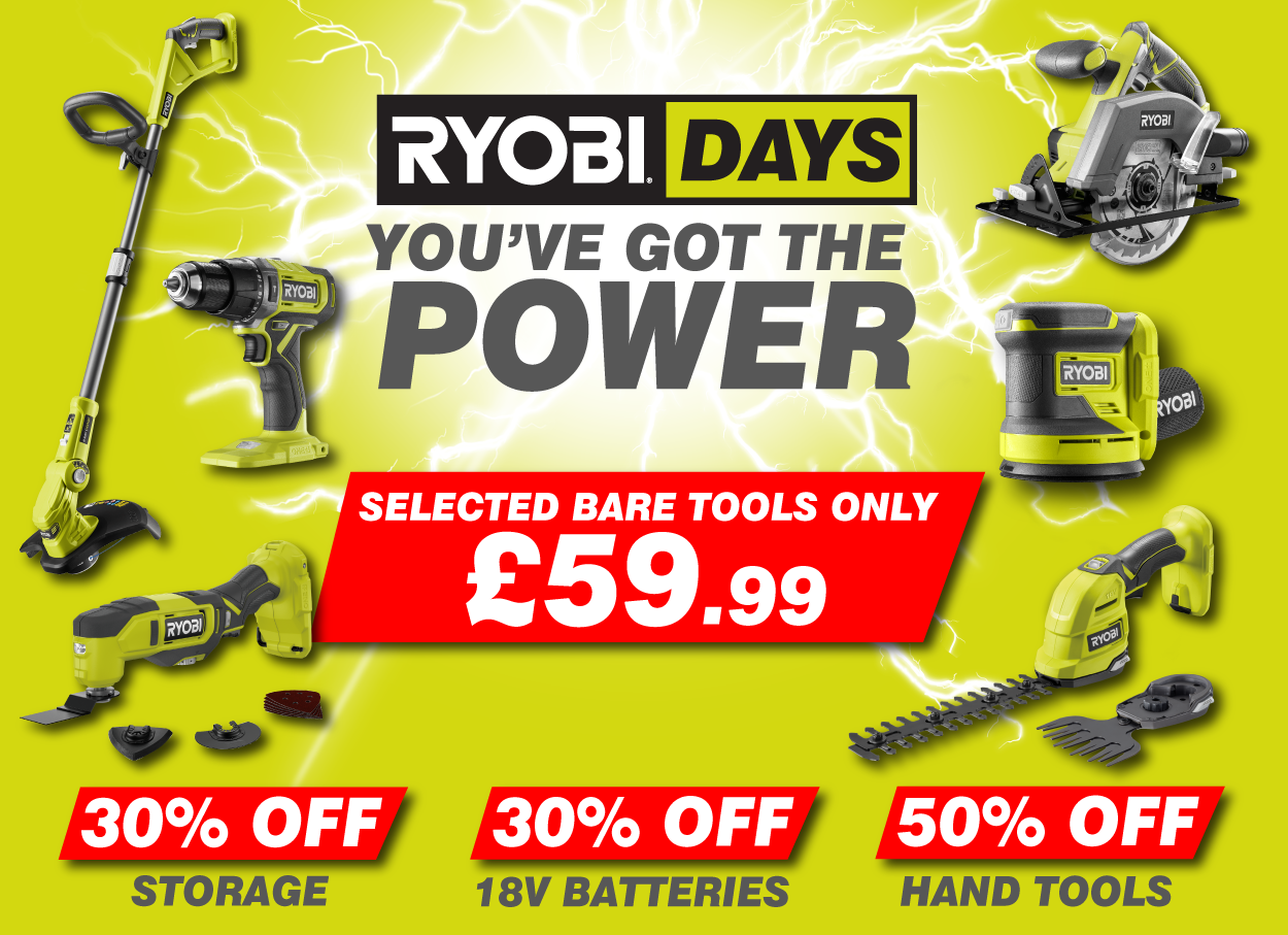 Ryobi Days Sale Shop Exclusive RYOBI Promotions, Offers and Savings